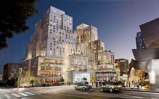 Rendering © Gehry Partners, via urbanize.la.