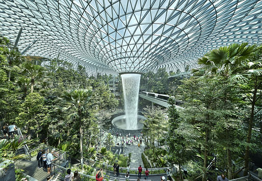 <a href="https://archinect.com/news/tag/358138/changi-airport">Singapore Jewel Changi Airport</a> by Safdie Architects. Image: Safdie Architects.