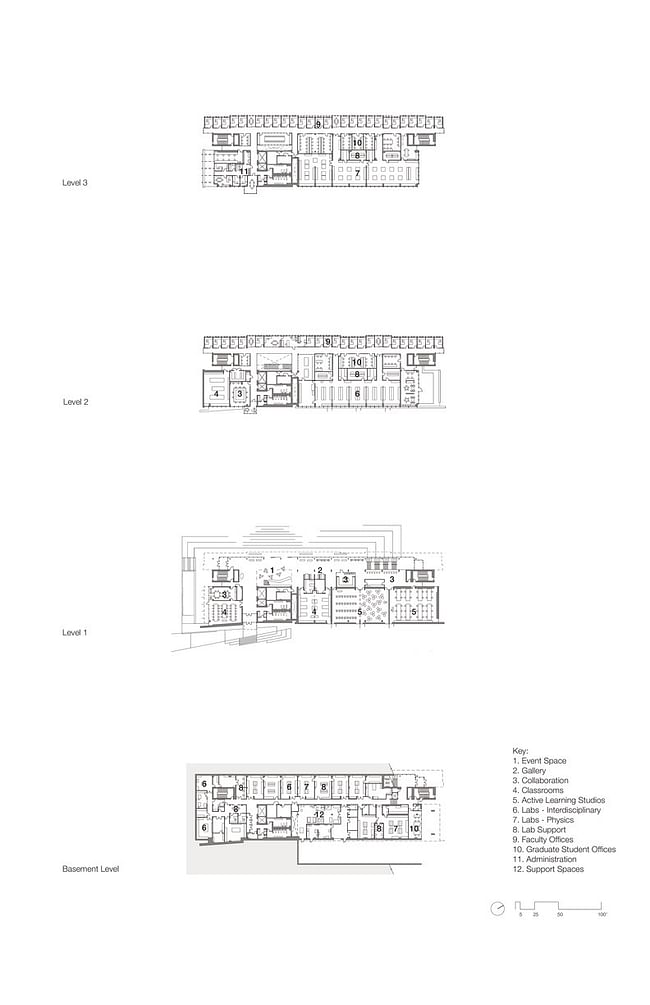 Floor Plans. Image courtesy of Bohlin Cywinski Jackson.