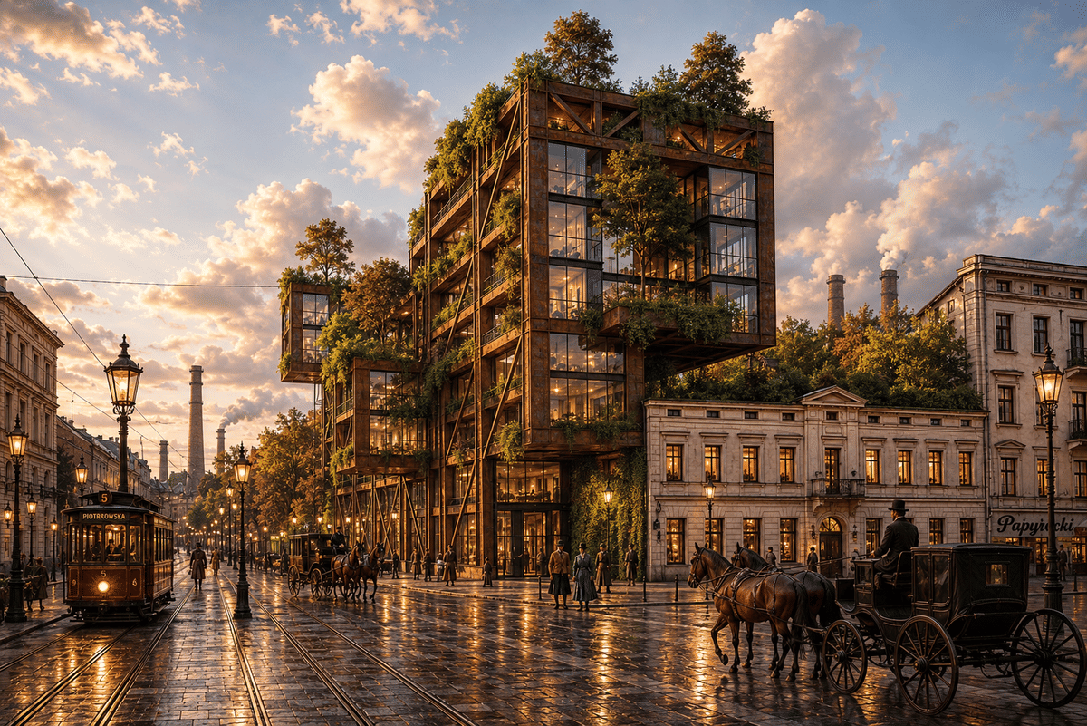 Contemporary Łódź Tenement House Competition Project Awarded in 2023 ...