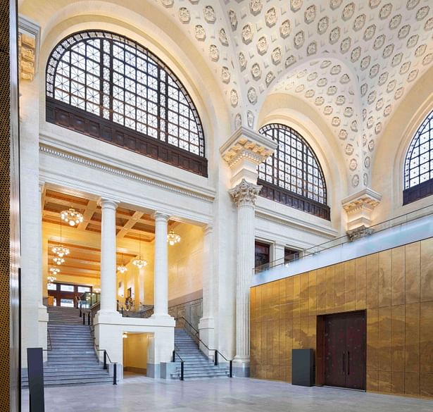 Restored processional route in former Ottawa train station, now the Senate of Canada Building Tom Arban Photography