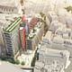 Aerial View of LSE Square by Rogers Stirk Harbour + Partners