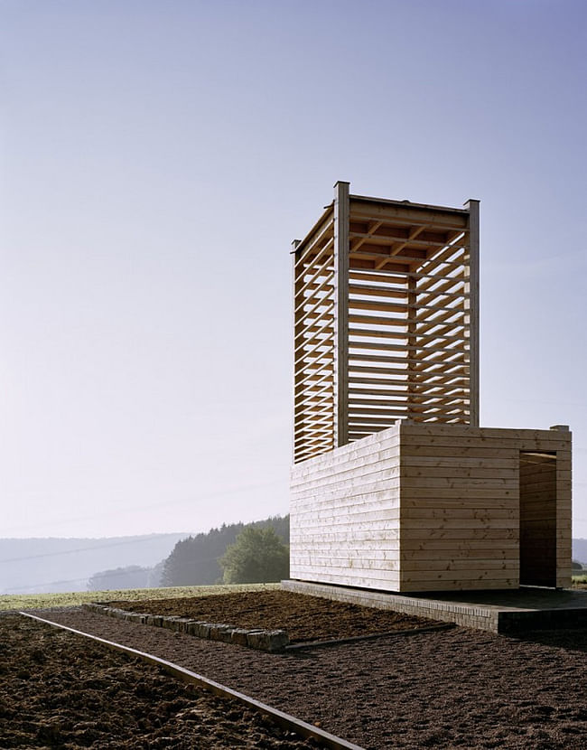 Feldkapelle in Boedigheim, Germany by Ecker Architekten, Professor Frank Flury, Seth Ellsworth & other students of the Illinois Institute of Technology (IIT); Photo: Brigida Gonzalez