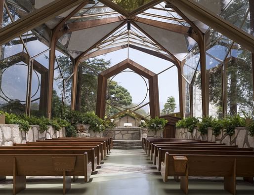Lloyd Wright's Wayfarers Chapel. Image credit: Carol M. Highsmith via Library of Congress