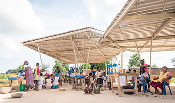 Community-built market completed in northern Ghana by [a]FA