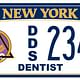 Doctor of Dental Surgery custom plate. Image via dmv.ny.gov