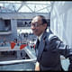 I.M. Pei, who designed the gallery's East Building, on the structure's original opening day, June 1, 1978. Photo © Dennis Brack/Black Star. National Gallery of Art, Washington, Gallery Archives