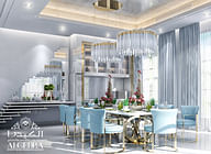Contemporary dining room interior design in Dubai