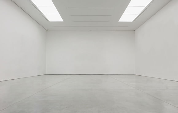 The white cube gallery space has become the dominant typology for art-viewing. Image: London's White Cube gallery empty. Credit: White Cube