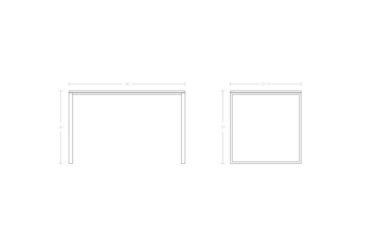 Steel Tube Table | SYNECDOCHE | Archinect