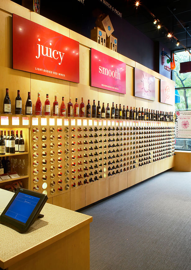 The goal of the shop is to make it fun and easy to choose a bottle of wine.