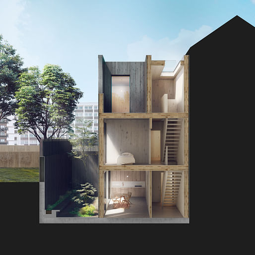 Modular home design by Adjaye Associates for Cube Haus. Image: Adjaye Associates.