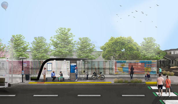 After / My proposal design for street improvements after applying urban design guidelines.