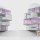 The winning design of the AIA Architect Barbie Dream House competition by NYC architects Ting Li and Maja Paklar