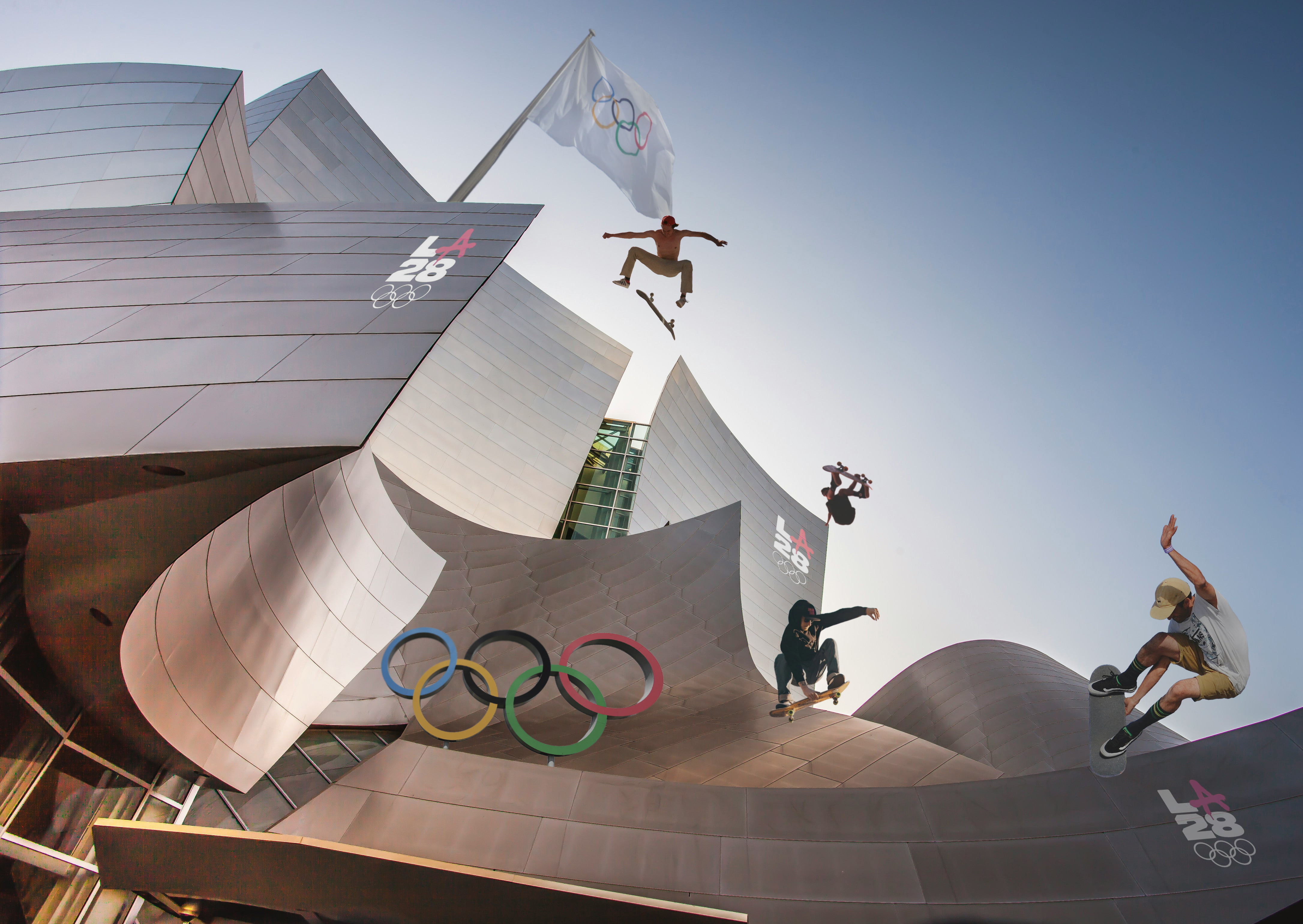 Gehry’s Disney Concert Hall to be repurposed as Olympic skate ramp for ...