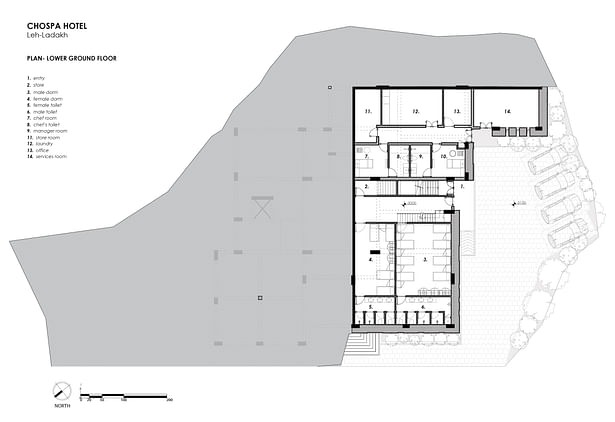 Lower ground floor plan