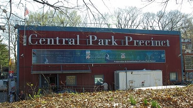 Criminal Justice Central Park Police Station, N.Y.C. Temporary Facility Exterior