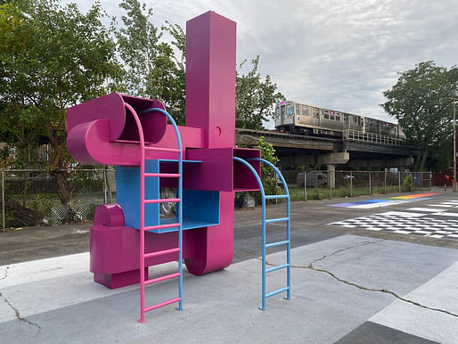 Germane Barnes' 2021 Block Party installation. Image: MAW Photography.