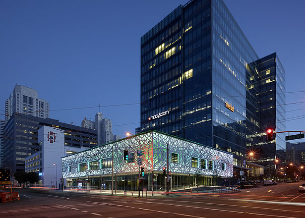 690 Folsom Street night facade