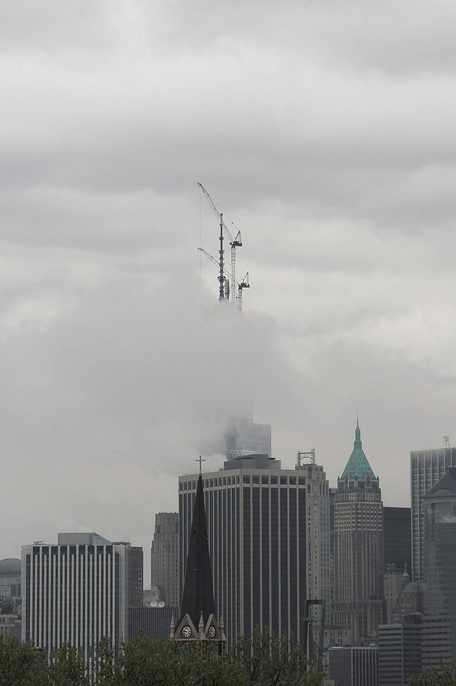 WTC 1 spire via Geoff Manaugh