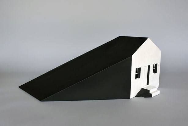 Shadow House, 24 inches L 10 inches W 9 inches H.