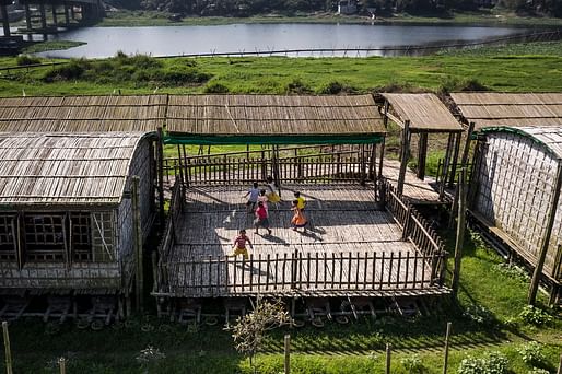 Children playing on the terrace, Arcadia Education Project, South Kanarchor, Bangladesh. © Aga Khan Trust for Culture / Sanndro di Carlo Darsa (photographer)