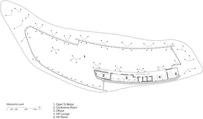 Mezzanine Level, drawing courtesy of Bohlin Cywinski Jackson