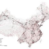 China urban network (City + Town). Image credit and courtesy of Dingliang Yang.