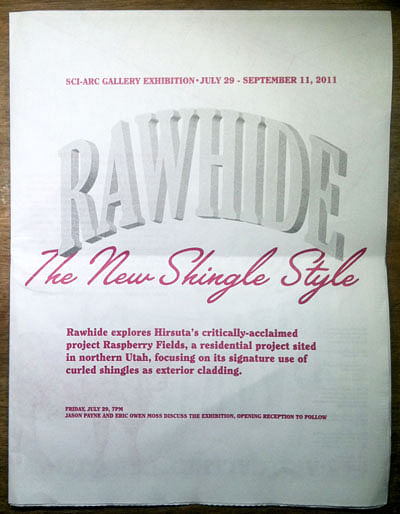 Rawhide The New Shingle Style Invitation via Scott K