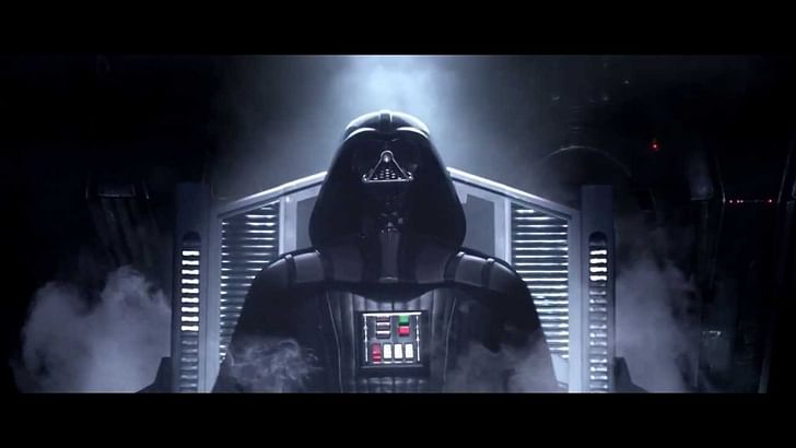 Darth Vader, Star Wars III. Image via Star Wars III YouTube trailer.