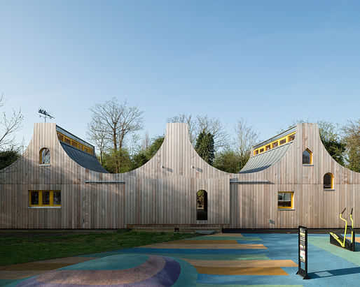 Belvue School Woodland Classrooms, London by Studio Weave Ltd​. Photo: Jim Stephenson.