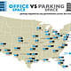 Parking Requirements for Office Buildings, courtesy of Graphing Parking