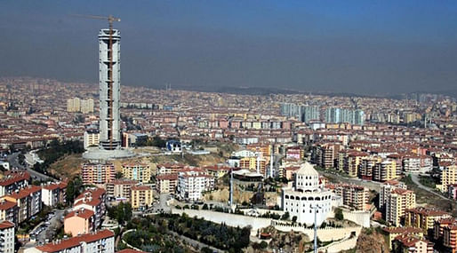 No zoning for you: after 144 m/472 ft built and $10M spent, the fate of Ankara's Republic Tower has now been sealed. (Image via bgnnews.com)