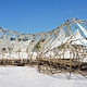 Perspective - Split bamboo woven into a continuous Metaball surface