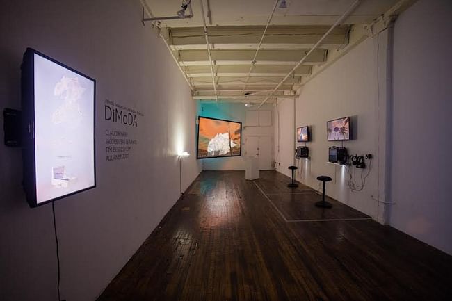 The DiMoDA on view IRL at TRANSFER Gallery in Brooklyn. Credit: TRANSFER and the artist, photo by Rollin Leonard. via Hyperallergic