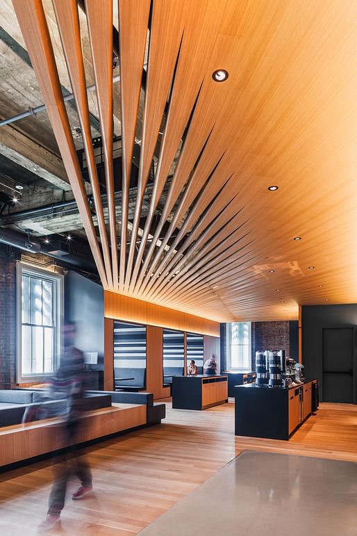 MERIT: Bloomberg Tech Hub, San Francisco, California, IwamotoScott Architecture. Courtesy of the 2017 Wood Design & Building Awards.