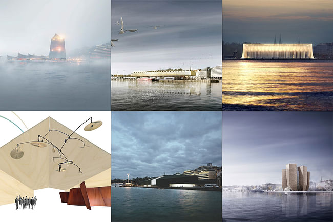 The six finalists of the Guggenheim Helsinki competition 