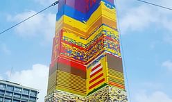 World's tallest (mostly) Lego tower built in memory of eight-year-old cancer victim