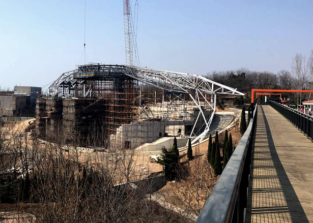 steel structure under construction