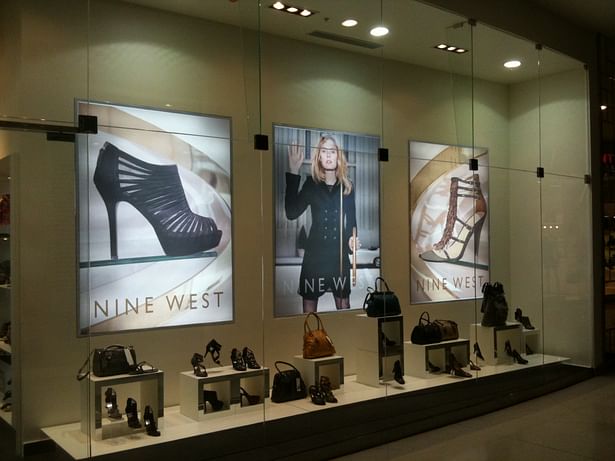 View Storefront and Signage - Nine West - Blue Mall - Santo Domingo, Dominican Republic.