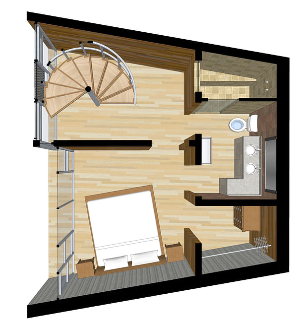 lower plan for typical unit