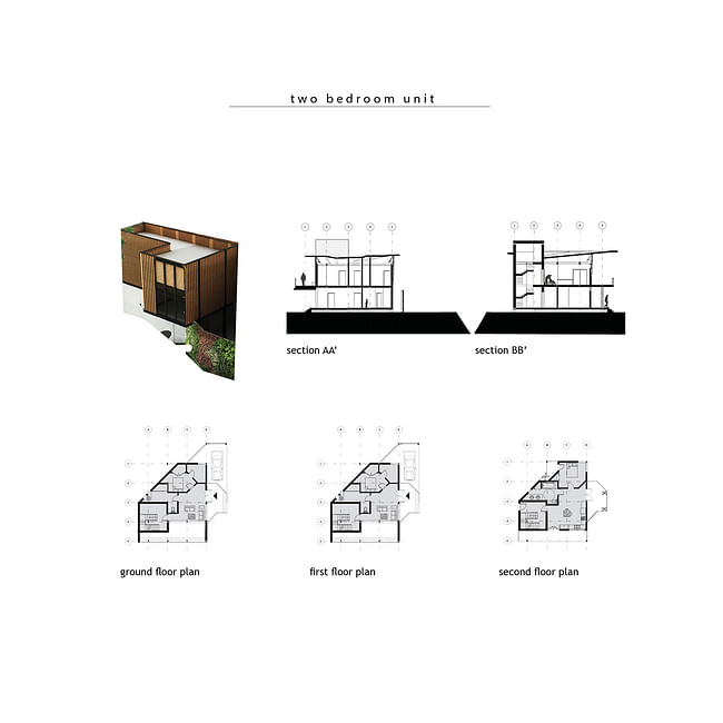 Two-bedroom unit. Image courtesy of diji-lab.