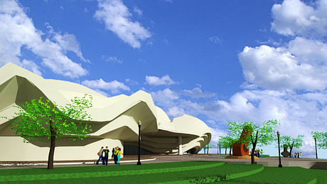 Redesigning of Alhambra Art Complex. (front view)