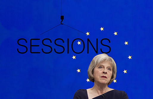 Theresa May, UK PM, a la David Cameron in our cover image for episode #70.