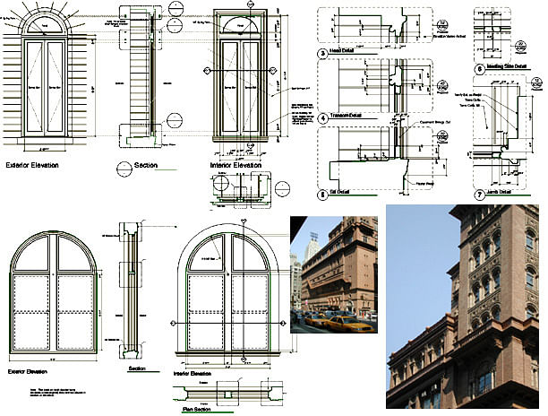 Carnegie Hall Landmark Window Restoration- SimpleTwig Architecture.llc; Construction Documents