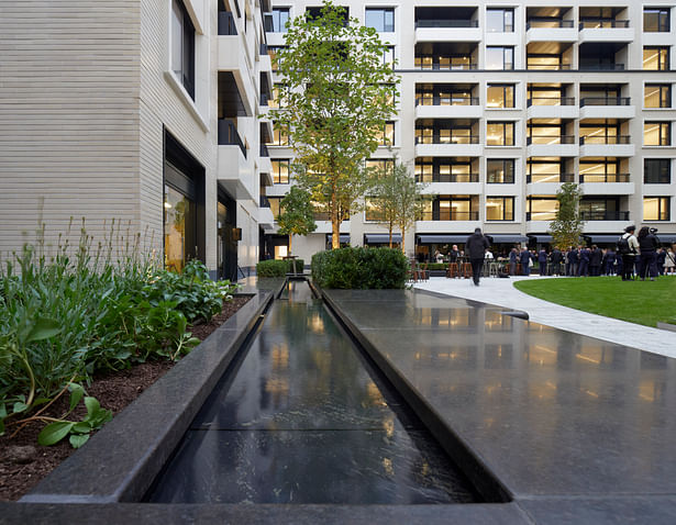 Water plays a key role in the landscaping by Gustafson Porter + Bowman
