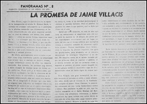 The promise of Jaime F. Villacis