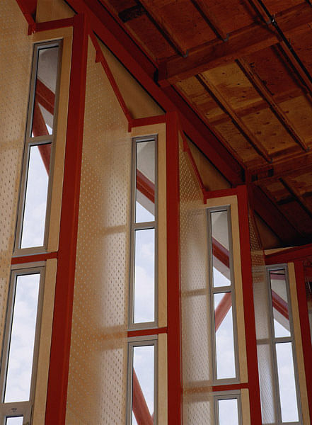 Custom perforated plywood panels