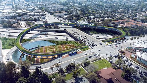 Freeway On Ramp Reclamation (Los Angeles, CA) by YNL Architecture. Image render courtesy of YNL Architecture and NOMA.