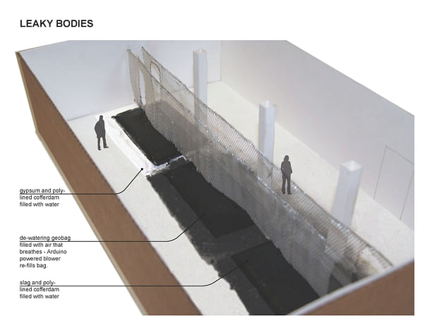 I assisted in producing diagrammatic models of various ideas for the final installation piece. -Leaky Bodies model